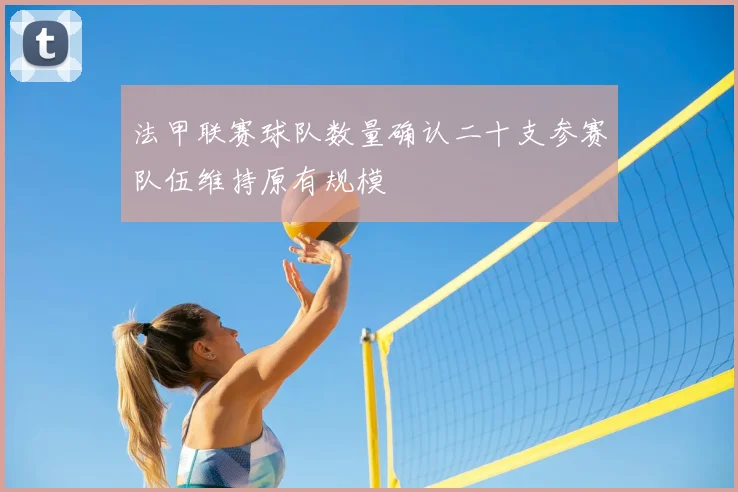 法甲联赛球队数量确认二十支参赛队伍维持原有规模